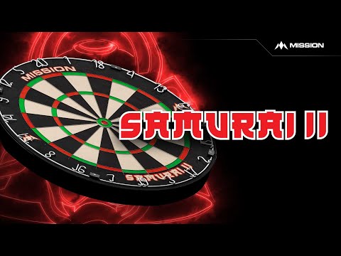 Mission Samurai II Dartboard - Ultra Thin Wire - Professional Board