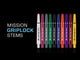 Mission GripLock Shafts - Dart Stems - Grey
