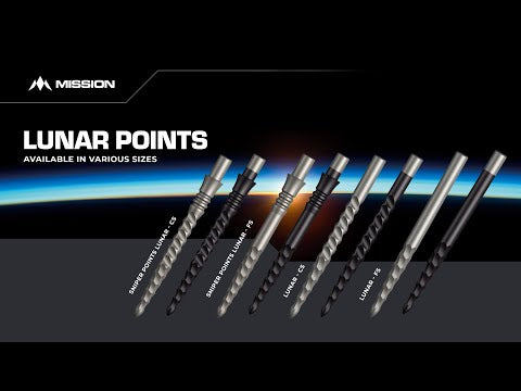 *Mission Lunar FS Dart Points - Spare Points - Rough Cut - Black