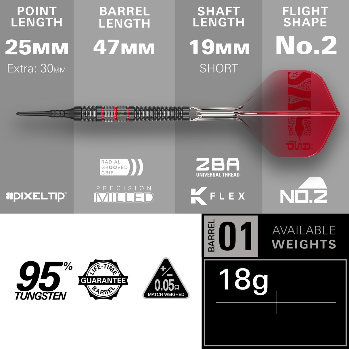 Target Nathan Aspinall Darts - Soft Tip - 95% Tungsten - 95K