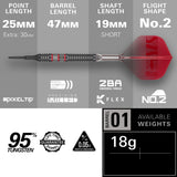 Target Nathan Aspinall Darts - Soft Tip - 95% Tungsten - 95K