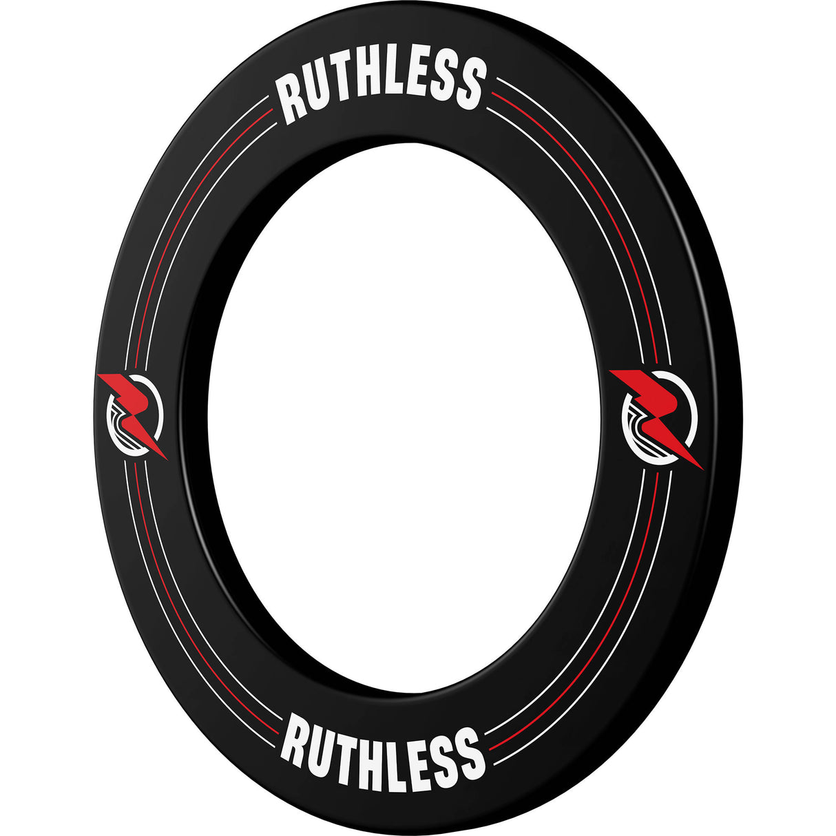 Ruthless Dartboard Surround - Professional - Printed Design - Black