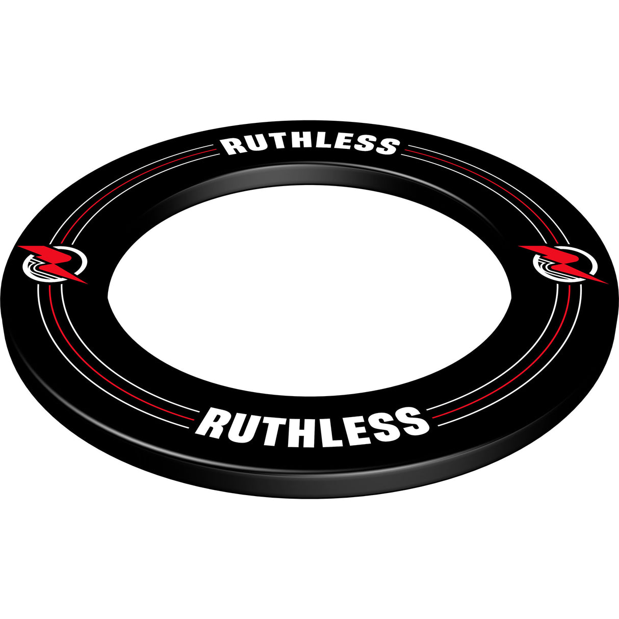 Ruthless Dartboard Surround - Professional - Printed Design - Black