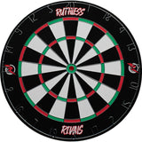 Ruthless Rivals Dartboard - Family Darts Game - Paper Wound Board - inc 2 sets of Darts