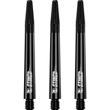 Ruthless Sting Dart Shafts - Polycarbonate - Solid Black - Black Top