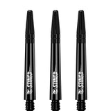 Ruthless Sting Dart Shafts - Polycarbonate - Solid Black - Black Top