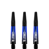 Ruthless Sting XT Dart Shafts - Polycarbonate - Gradient Black & Blue - Black Top