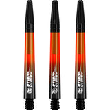 Ruthless Sting XT Dart Shafts - Polycarbonate - Gradient Black & Orange - Black Top