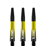 Ruthless Sting XT Dart Shafts - Polycarbonate - Gradient Black & Yellow - Black Top