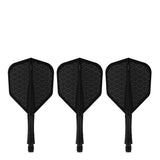 Caliburn SUP Flights - Moulded Shaft and Flight -  Standard No6 - Waves - Black