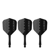 Caliburn SUP Flights - Moulded Shaft and Flight -  Standard No6 - Logo - Black