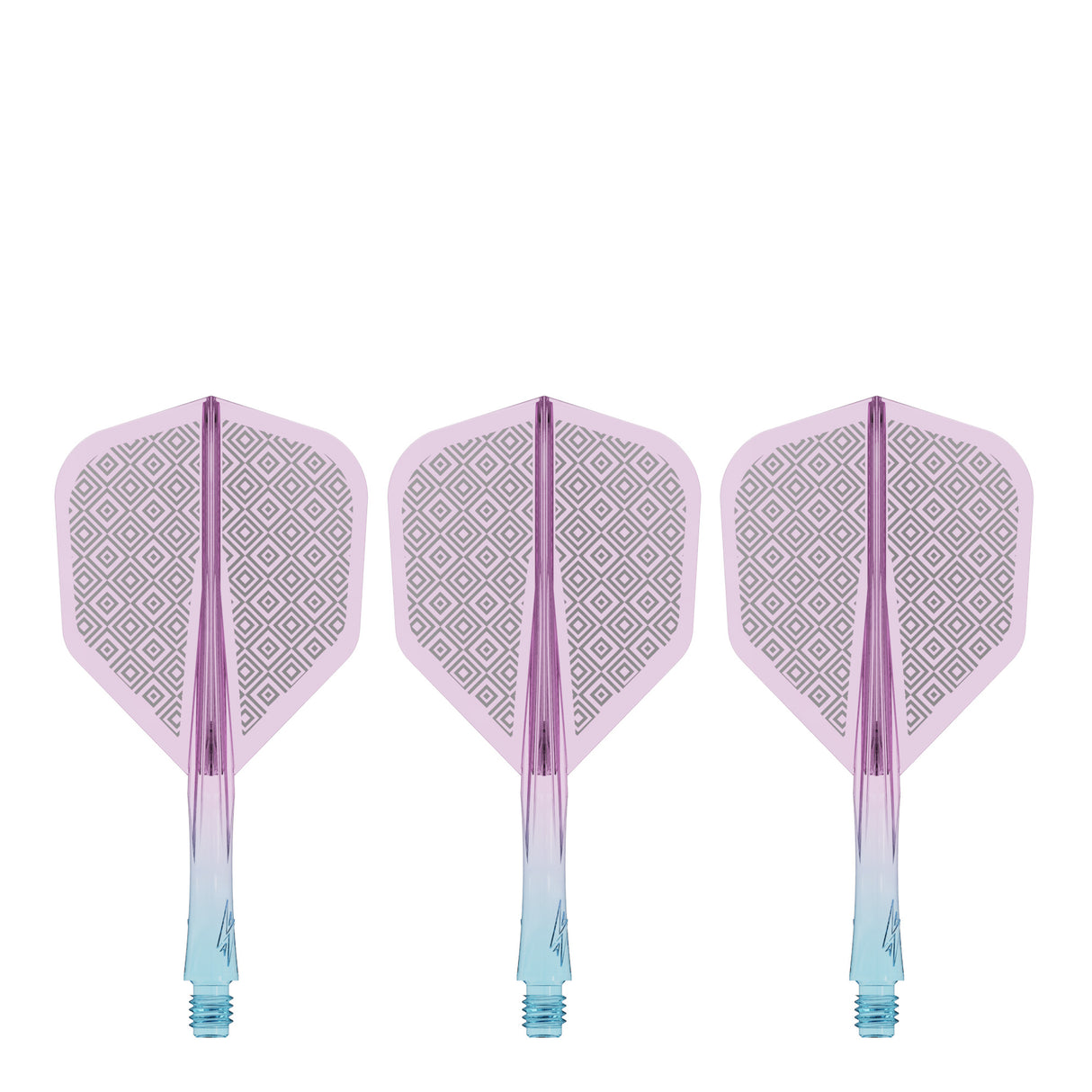 Caliburn SUP Flights - Moulded Shaft and Flight -  Standard No6 - Block - Blue & Purple