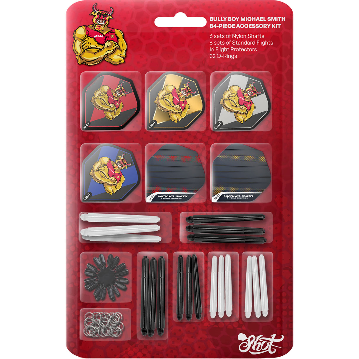 Shot Michael Smith - Bully Boy - Dart Accessory Kit - 84 Piece