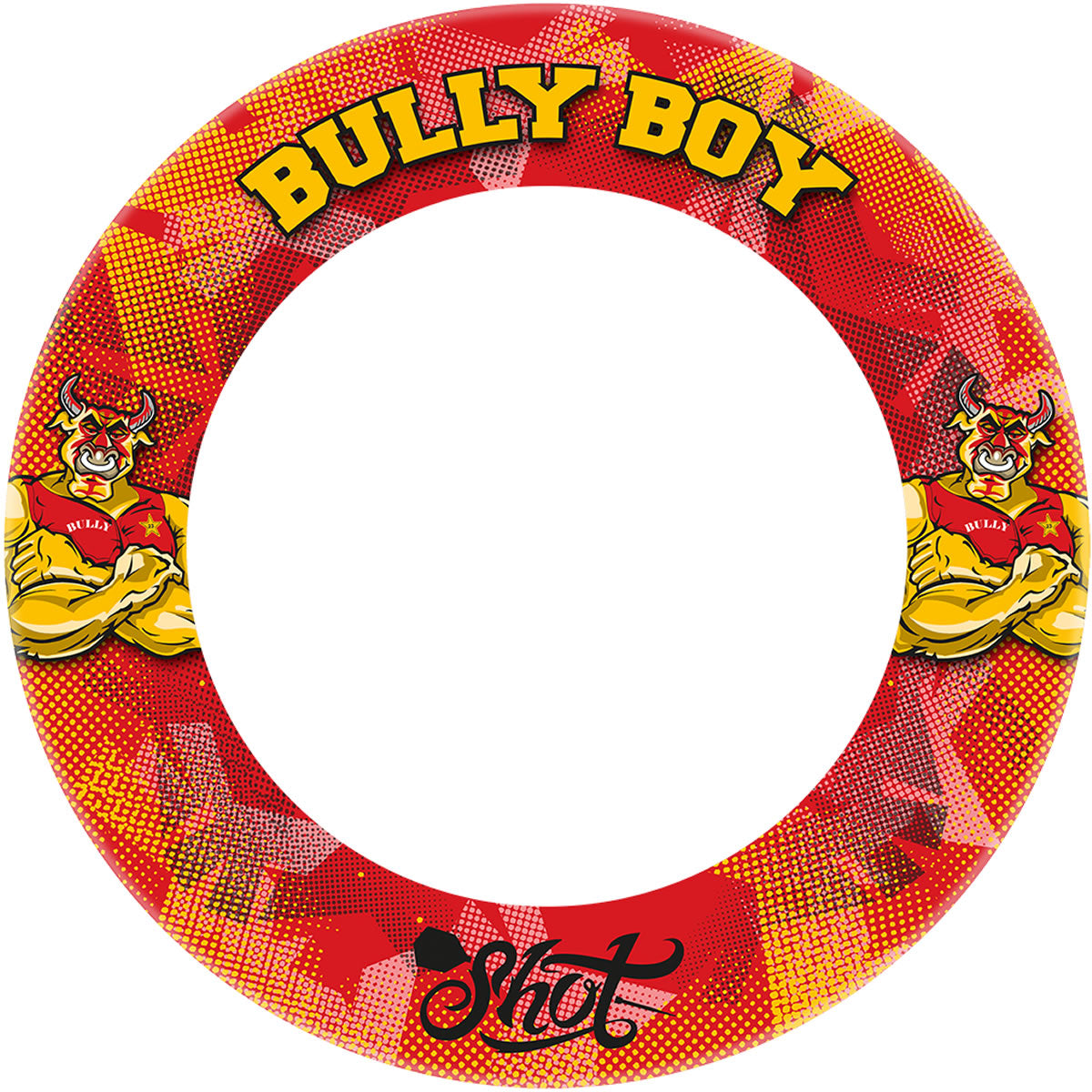 Shot Michael Smith Dartboard Surround - Professional - Bully Boy - Red