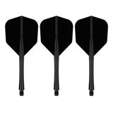 Caliburn SUP Lite Dart Flights - Moulded Flight & Shaft - Standard No6 - Black