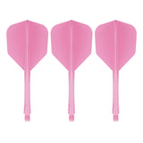 Caliburn SUP Lite Dart Flights - Moulded Flight & Shaft - Standard No6 - Sakura Pink