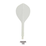 Condor AXE120 Dart Flights - Teardrop - White