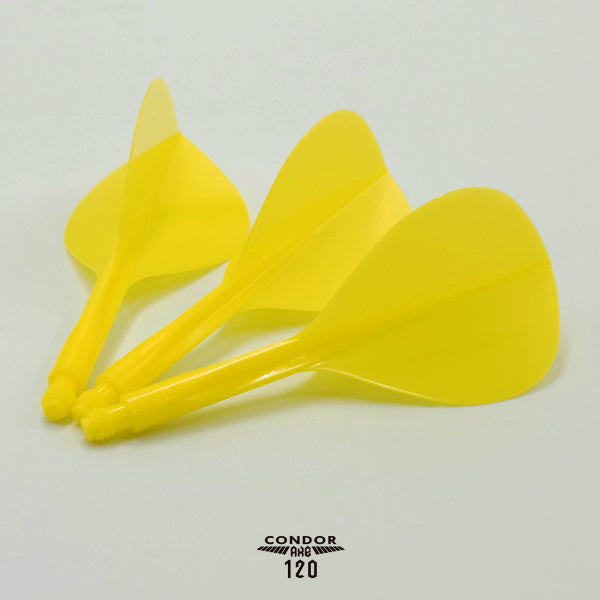 Condor AXE120 Dart Flights - Teardrop - Yellow