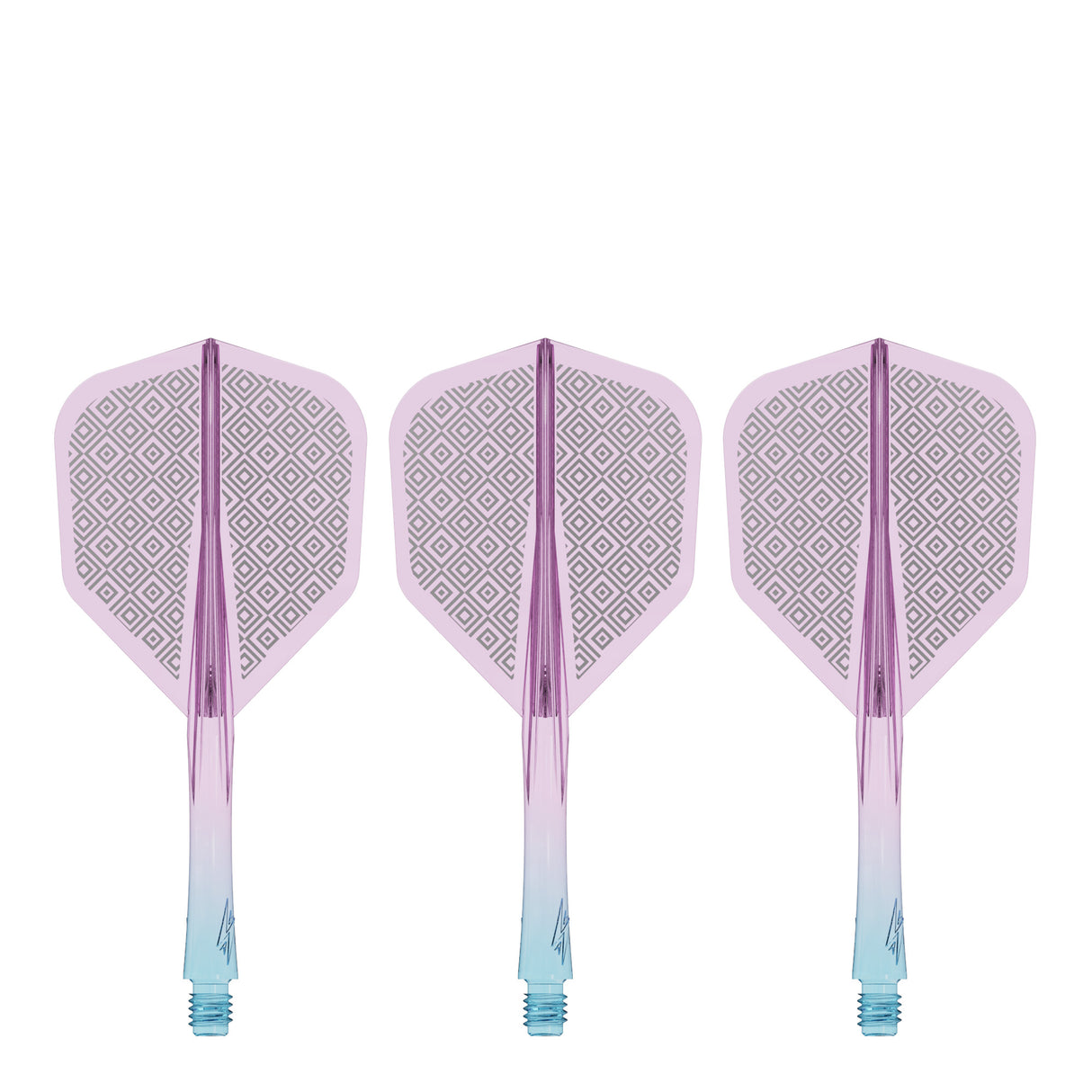 Caliburn SUP Flights - Moulded Shaft and Flight -  Standard No6 - Block - Blue & Purple