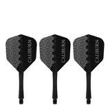 Caliburn SUP Flights - Moulded Shaft and Flight -  Standard No6 - Logo - Black
