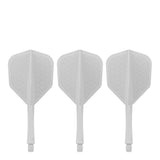 Caliburn SUP Flights - Moulded Shaft and Flight -  Standard No6 - Waves - White