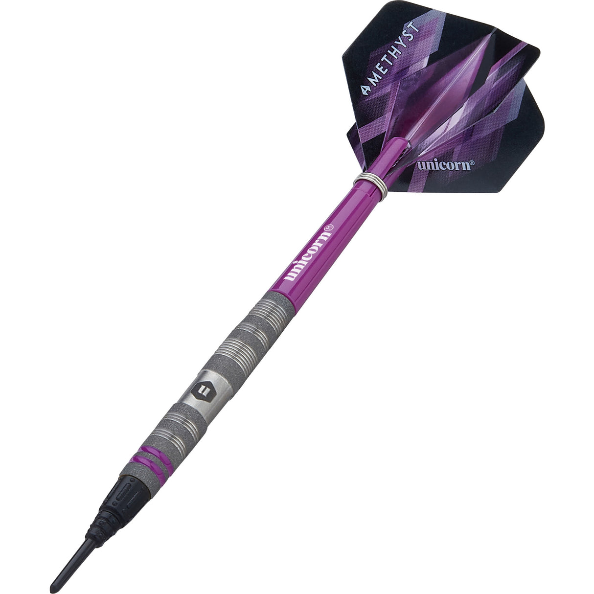 Unicorn Amethyst Darts - Soft Tip - Utech - Style 2 - Sandblasted