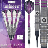Unicorn Amethyst Darts - Soft Tip - Utech - Style 3 - Sandblasted