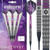 Unicorn Amethyst Darts - Soft Tip - Utech - Style 4 - Sandblasted