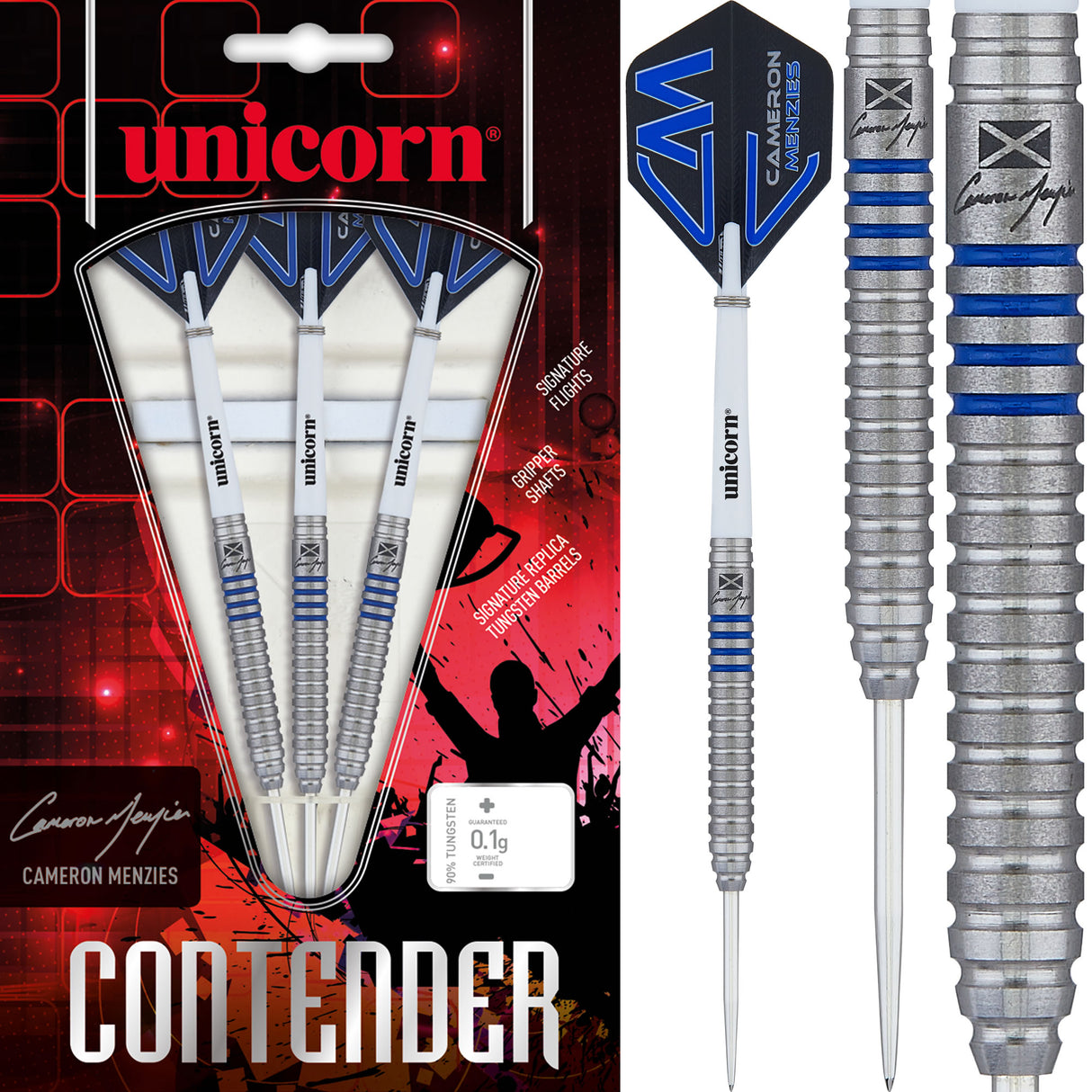 Unicorn Cameron Menzies Darts - Steel Tip - Contender - V2