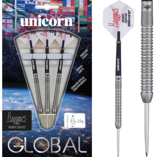 Unicorn Henry Coates Darts - Steel Tip - Global - Natural