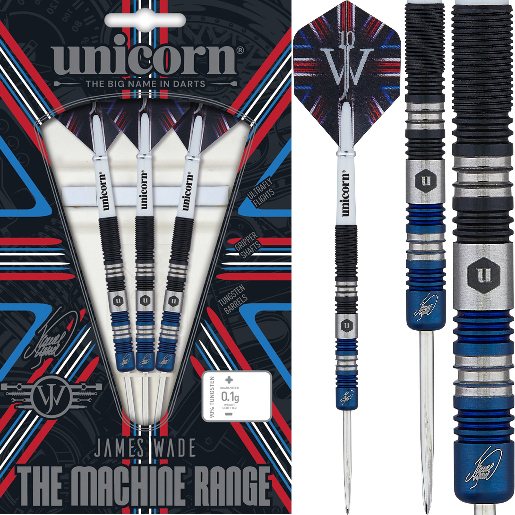 限定セールをすべて Unicorn James Two - Machine The - Tip Steel - Darts Wade ダーツ