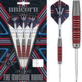 Unicorn James Wade Darts - Steel Tip - The Machine - Red Ringed