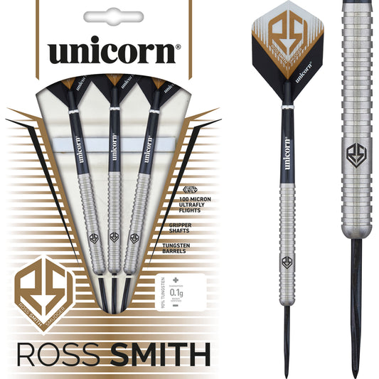 Unicorn Ross Smith Darts - Steel Tip - 90% - Smudger - Natural