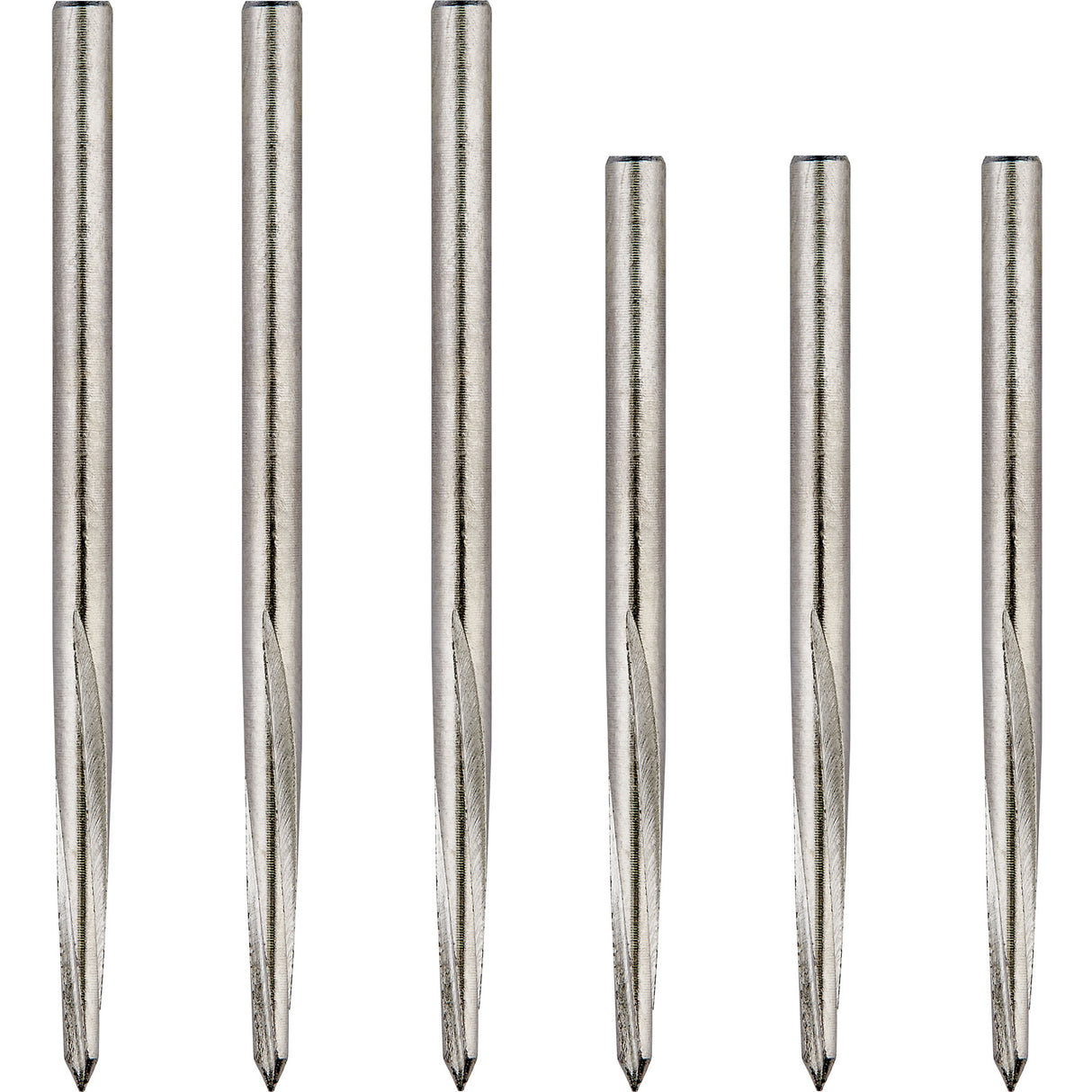 Unicorn Volute Dart Points - Steel Tip - Smooth - Silver