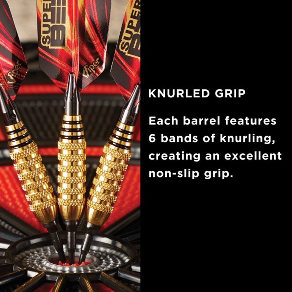 Viper Super Bee Darts - Soft Tip - Alloy - Knurled Rings - Gold