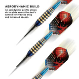 Viper Atomic Bee Darts - Soft Tip - Coated Alloy - Coloured Rings - Blue