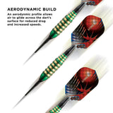 Viper Atomic Bee Darts - Soft Tip - Coated Alloy - Coloured Rings - Green