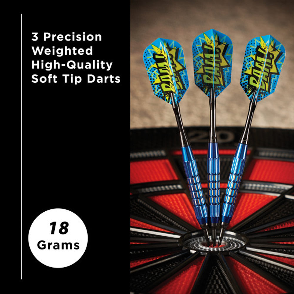 Viper Comix Darts - Soft Tip - Coated Alloy - Cut Grooves - inc Extras - Blue