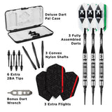 Viper Element Darts - Soft Tip - 90% - inc Extras - E1 - Centre-Knurl - Black Ring