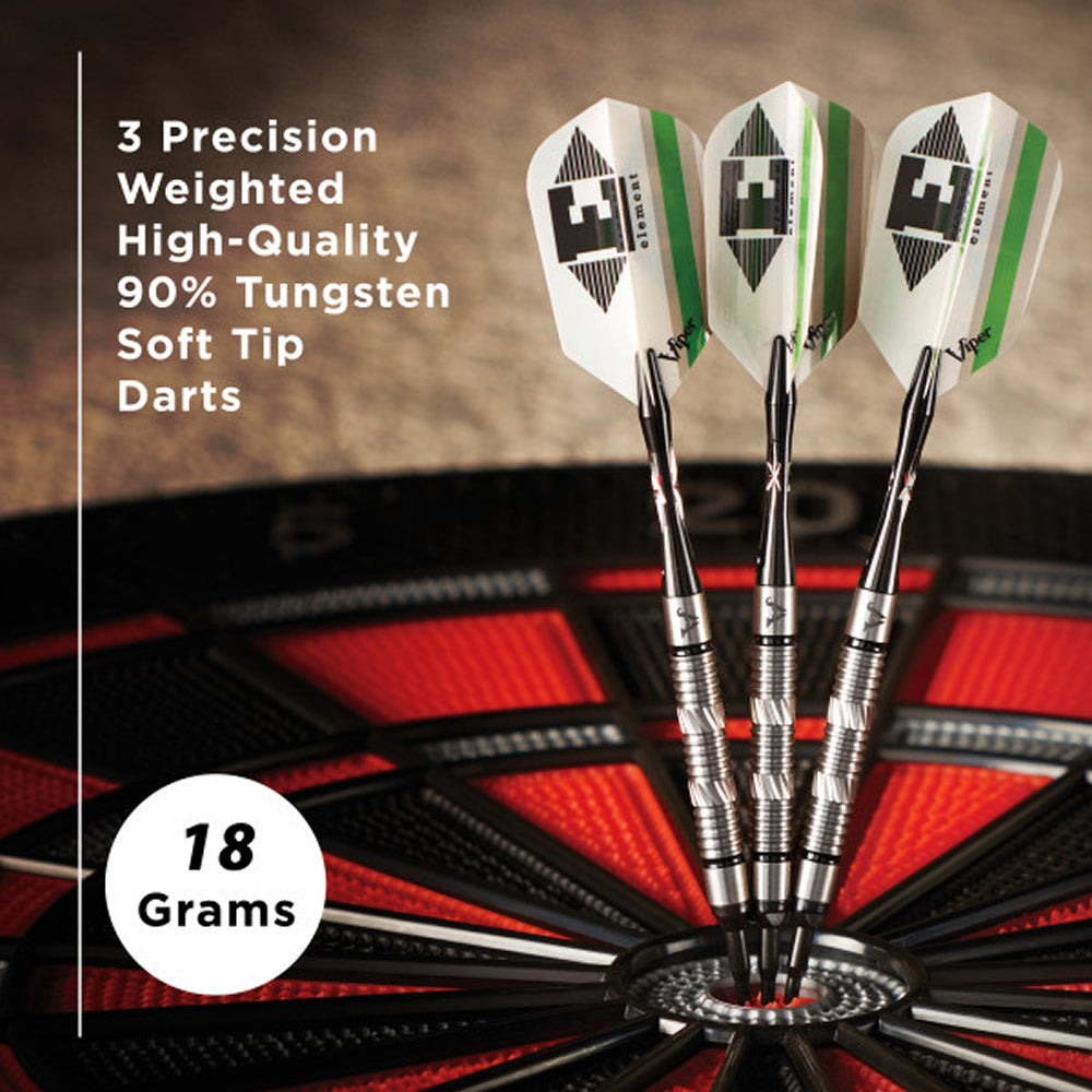 Viper Element Darts - Soft Tip - 90% - inc Extras - E3 - Tri-Ring - Black Ring