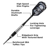 Viper Desperado Darts - Soft Tip - 80% - inc Extras - D2 - Micro Grip - Black