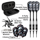 Viper Desperado Darts - Soft Tip - 80% - inc Extras - D3 - Twin-Knurl - Black