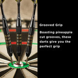 Viper Comix Darts - Steel Tip - Coated Alloy - Cut Grooves - inc Extras - Black