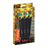 Viper Comix Darts - Steel Tip - Coated Alloy - Cut Grooves - inc Extras - Black