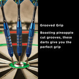 Viper Comix Darts - Steel Tip - Coated Alloy - Cut Grooves - inc Extras - Blue