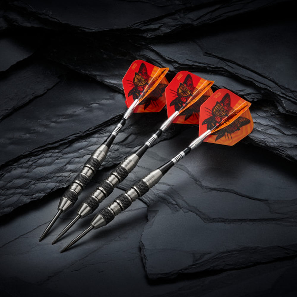 Viper The Freak Darts - Steel Tip - Nickel Silver - with Spinster Shafts - F1 - Black Tri-Knurl