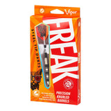 Viper The Freak Darts - Steel Tip - Nickel Silver - with Spinster Shafts - F1 - Black Tri-Knurl