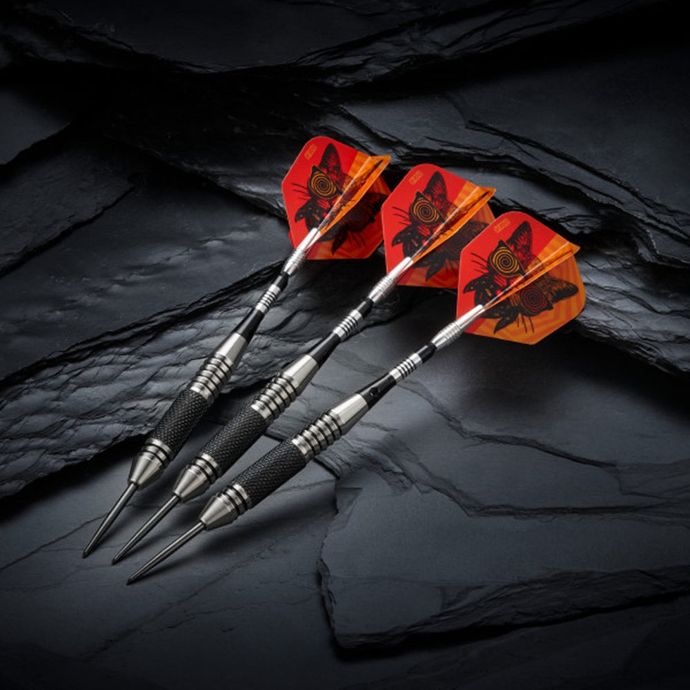 Viper The Freak Darts - Steel Tip - Nickel Silver - with Spinster Shafts - F3 - Black Knurl