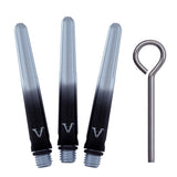 Viper Viperlock Aluminium Dart Shafts - inc O-Rings and Locking Pin - Black & Silver