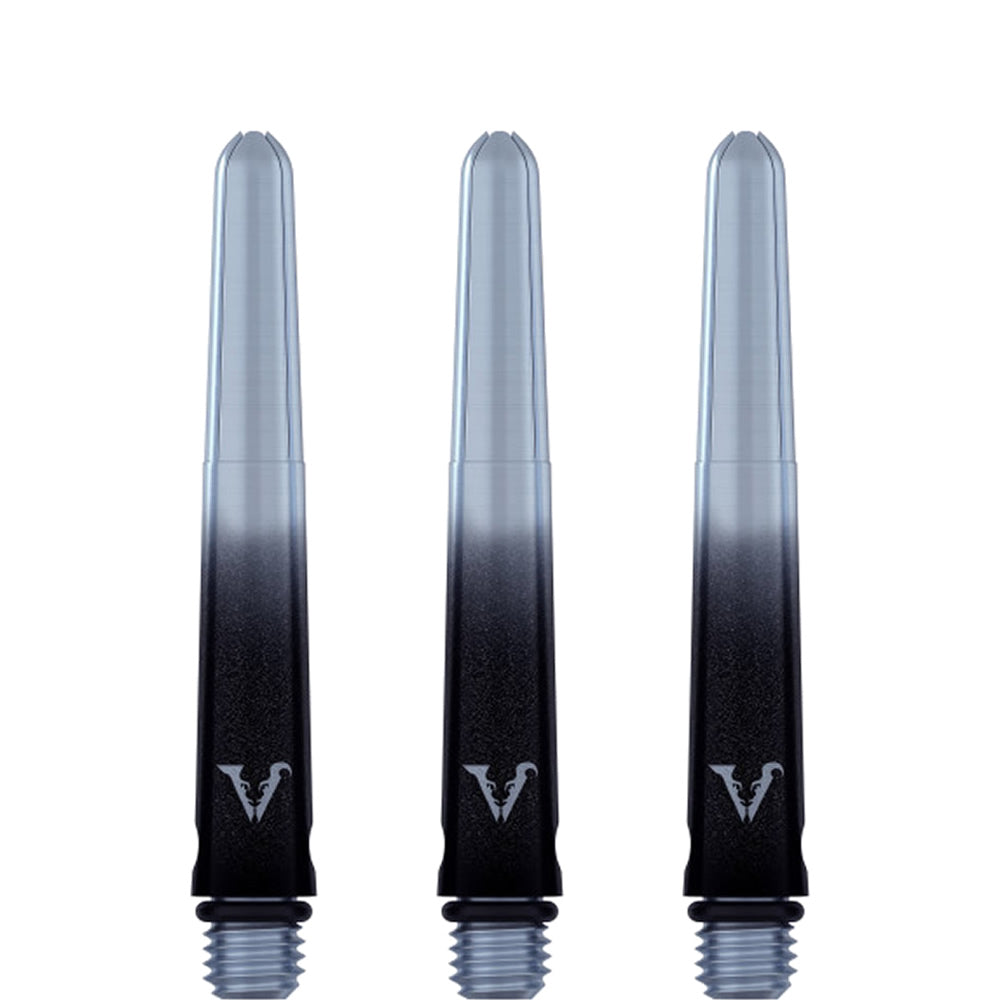 Viper Viperlock Aluminium Dart Shafts - inc O-Rings and Locking Pin - Black & Silver
